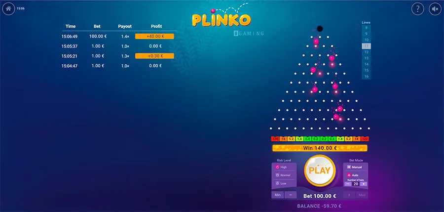 plinko slot game